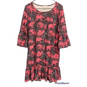 Simply Southern Pink Elephant Dress, Size S